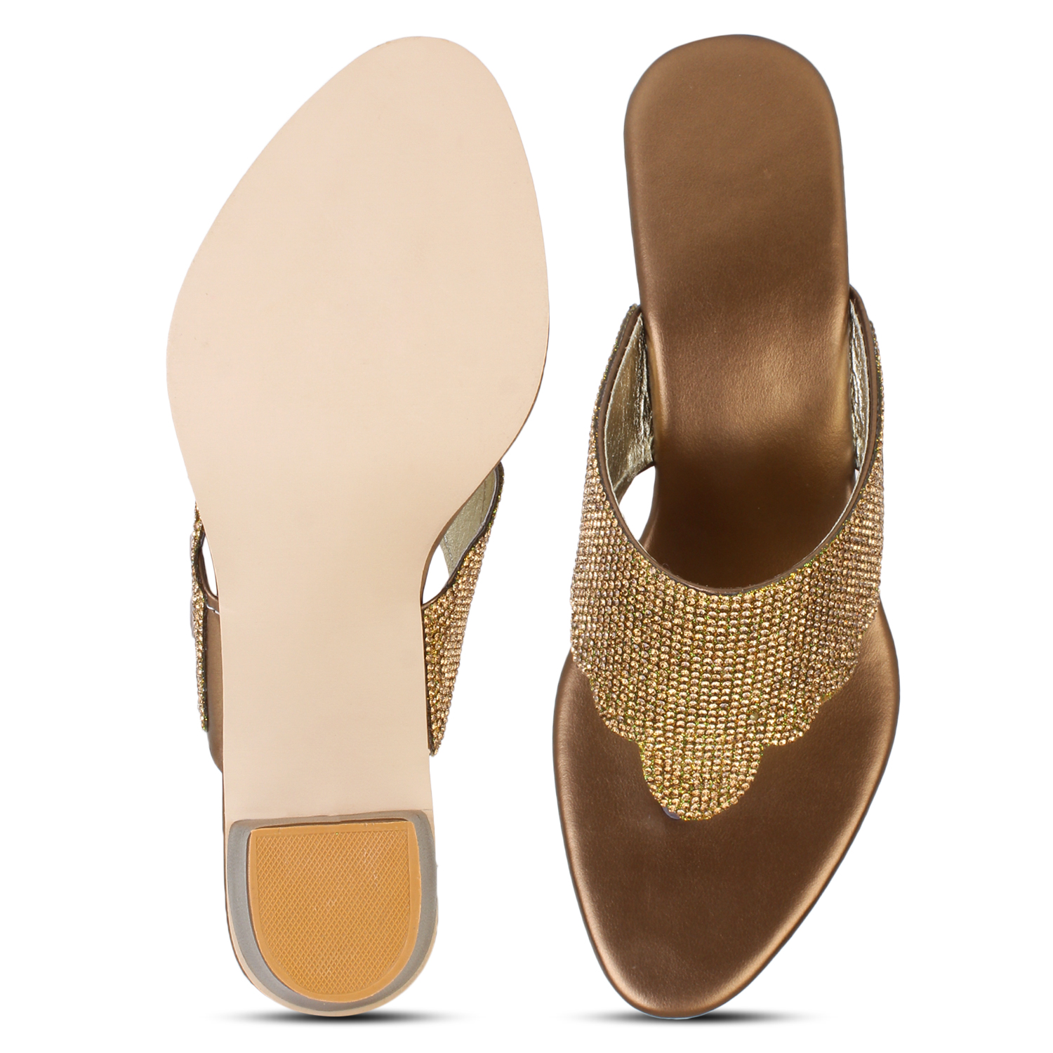Soda new ladies Slip On GOLD Sandals WOMEN Size 7 | eBay