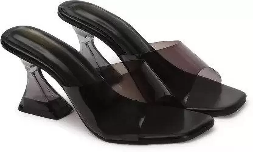 Block Heels Black Ladies Heel Sandal, Size: 36-41 at Rs 580/pair in Mumbai